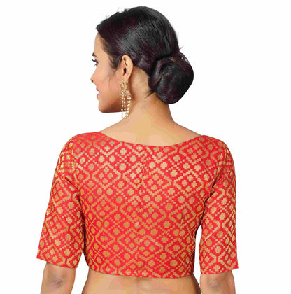 Women's Brocade Saree Blouse - 1 pc