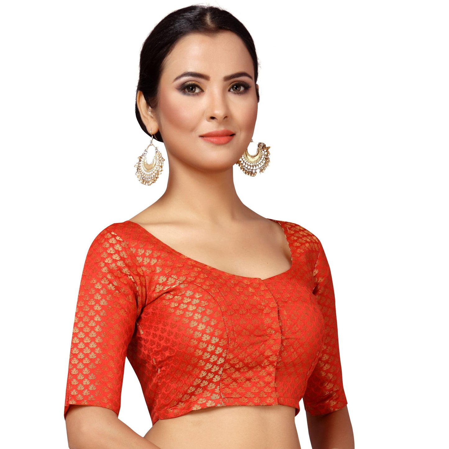 Women's Brocade Saree Blouse - 1 pc