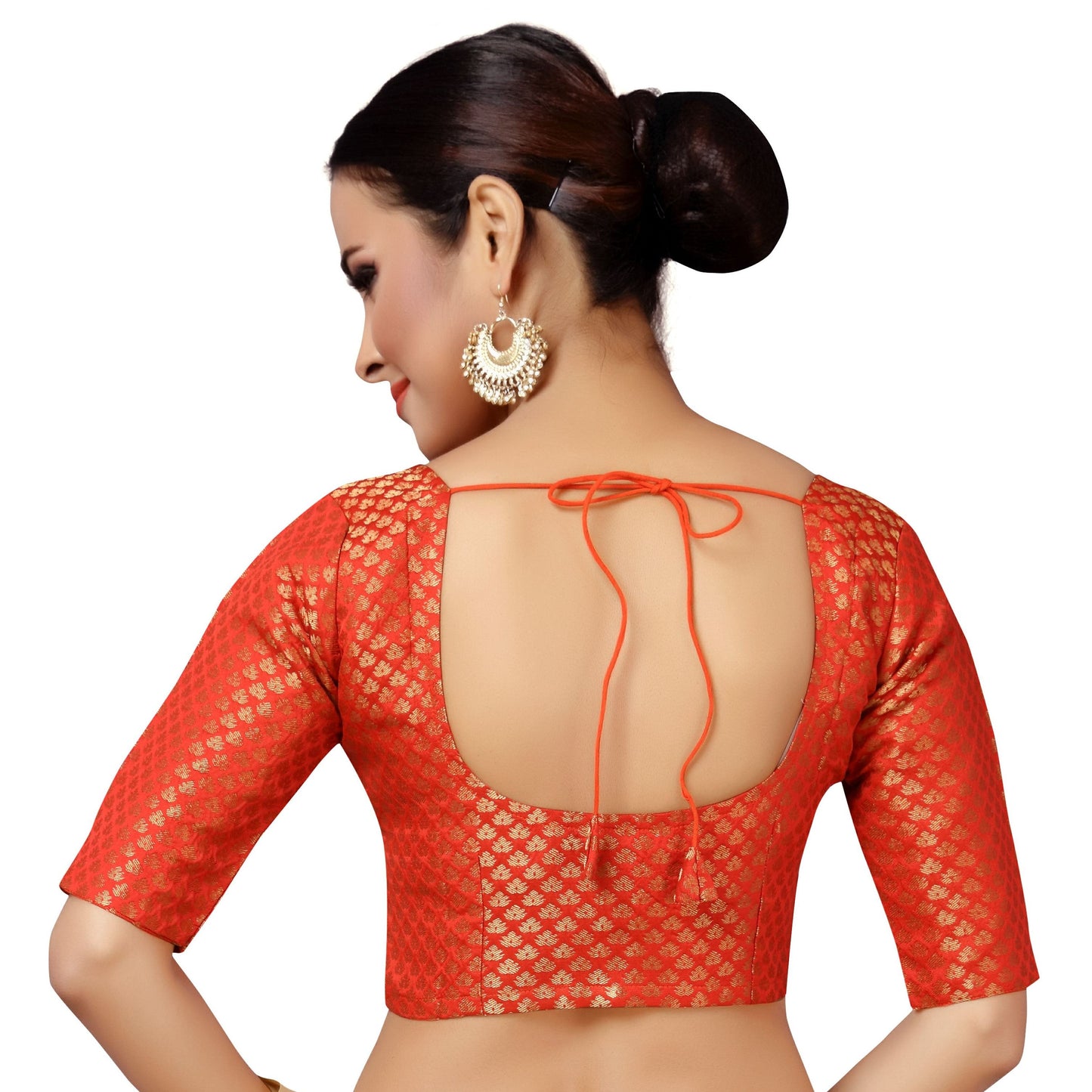 Women's Brocade Saree Blouse - 1 pc