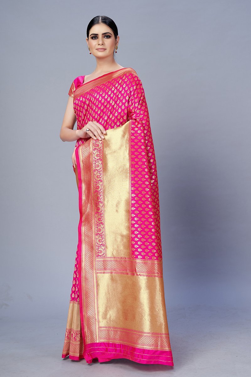 Women's Color Banarasi silk Traditonal Saree