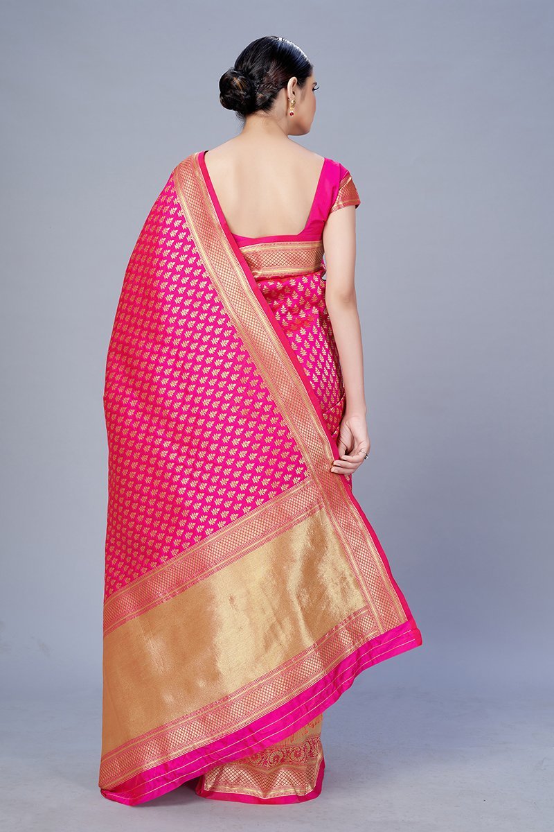 Women's Color Banarasi silk Traditonal Saree