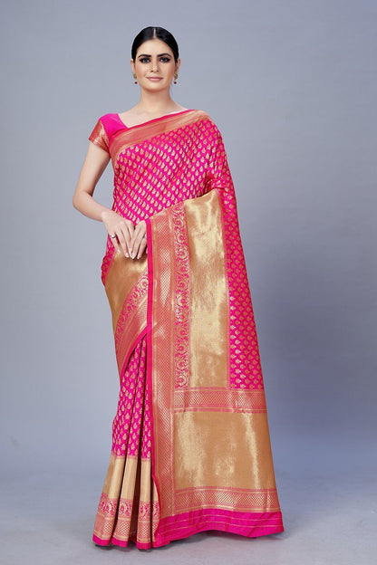 Women's Color Banarasi silk Traditonal Saree