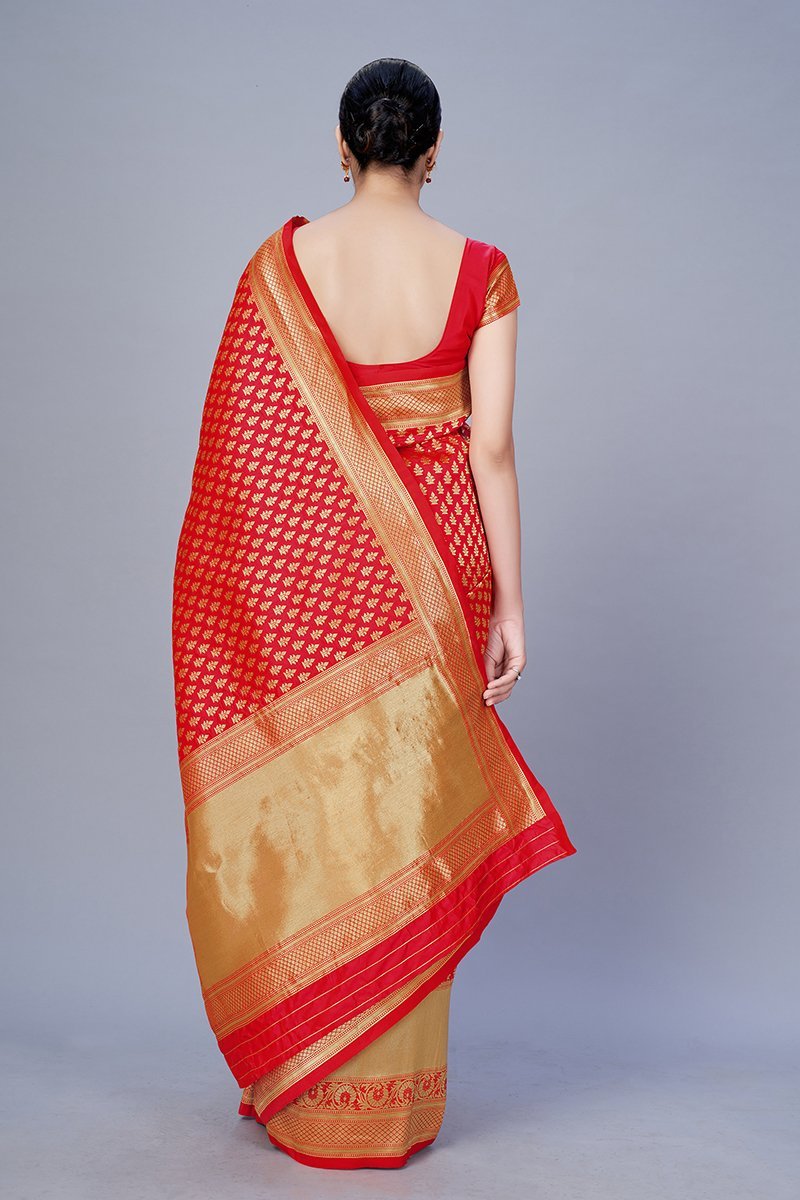 Women's Color Banarasi silk Traditonal Saree