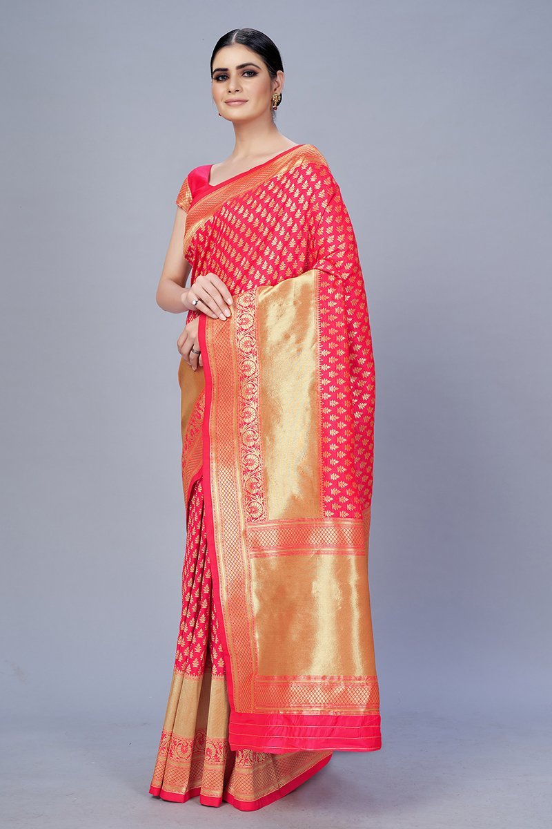 Women's Color Banarasi silk Traditonal Saree