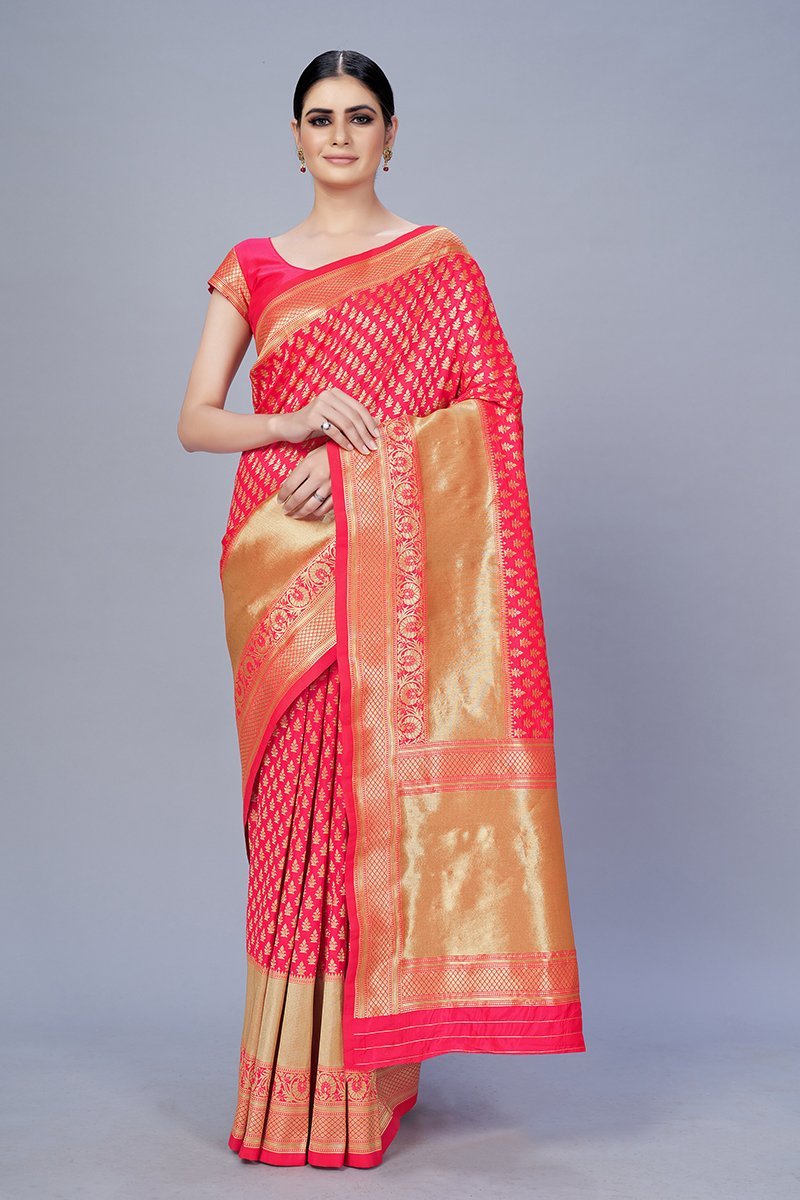 Women's Color Banarasi silk Traditonal Saree