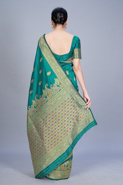 Women's Banarasi silk Woven Saree