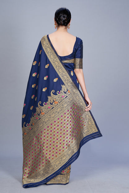 Women's Banarasi silk Woven Saree