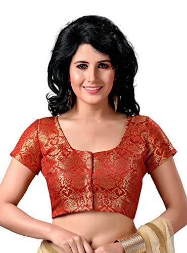 Women's Brocade Saree Blouse - 1 pc