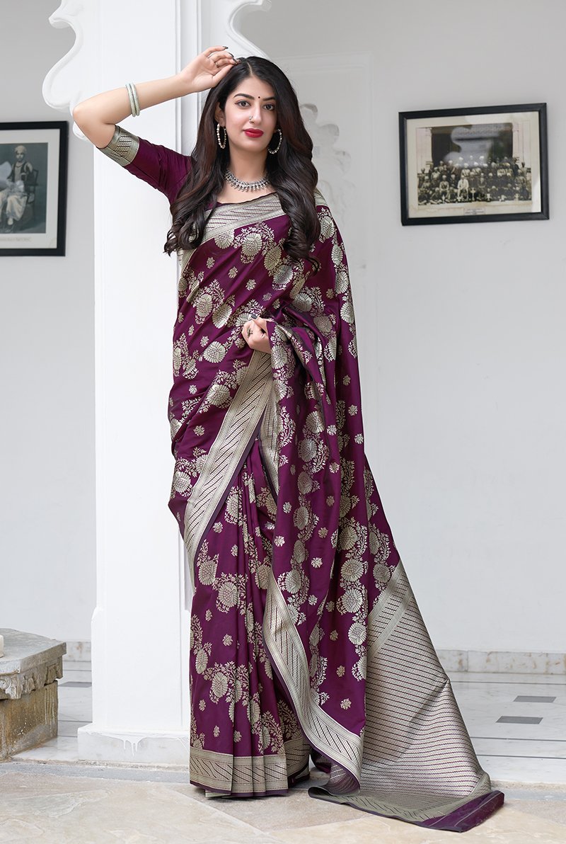 Women's Woven Traditional Designer Silk Saree