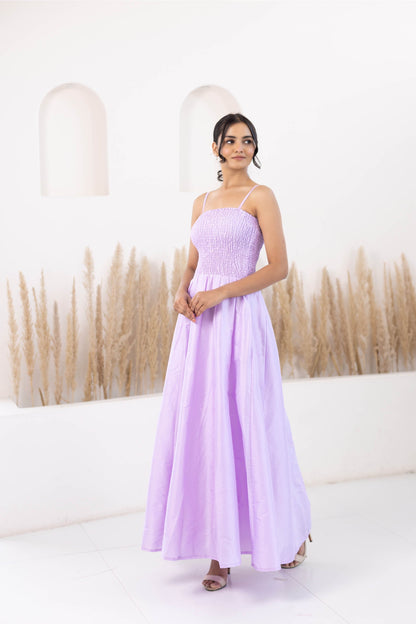 Purple Gown Dress For Women - (1Pc Set)