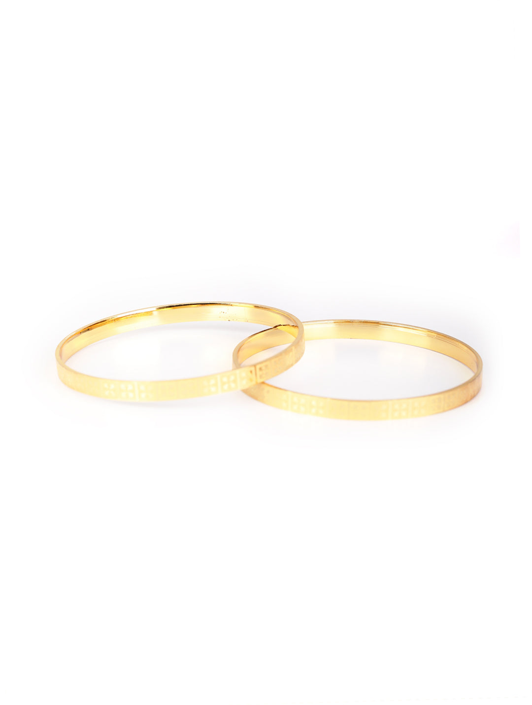 Women's Set of 2 Gold Plated Bangles Set - Priyaasi