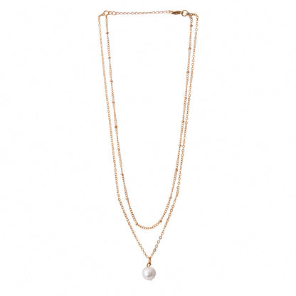 Women's Trendy Essentials Delicate Faux Pearl Necklace