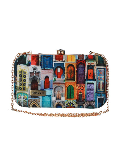 Women's Urban Streets Printed Clutch - Priyaasi