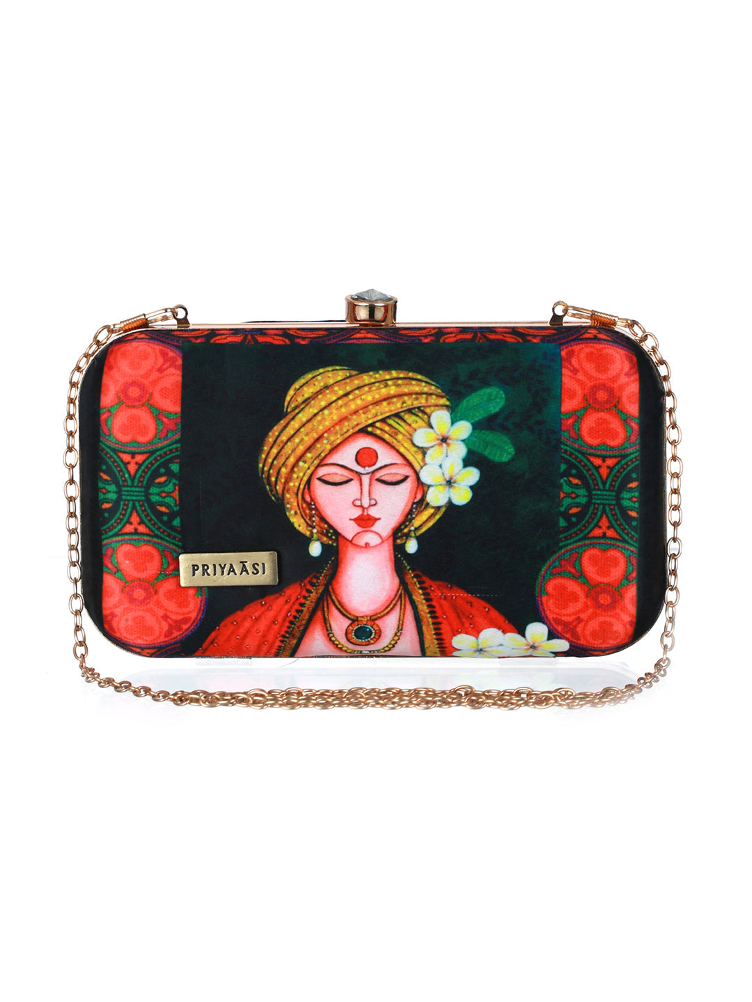 Women's Musing Stree Printed Clutch - Priyaasi