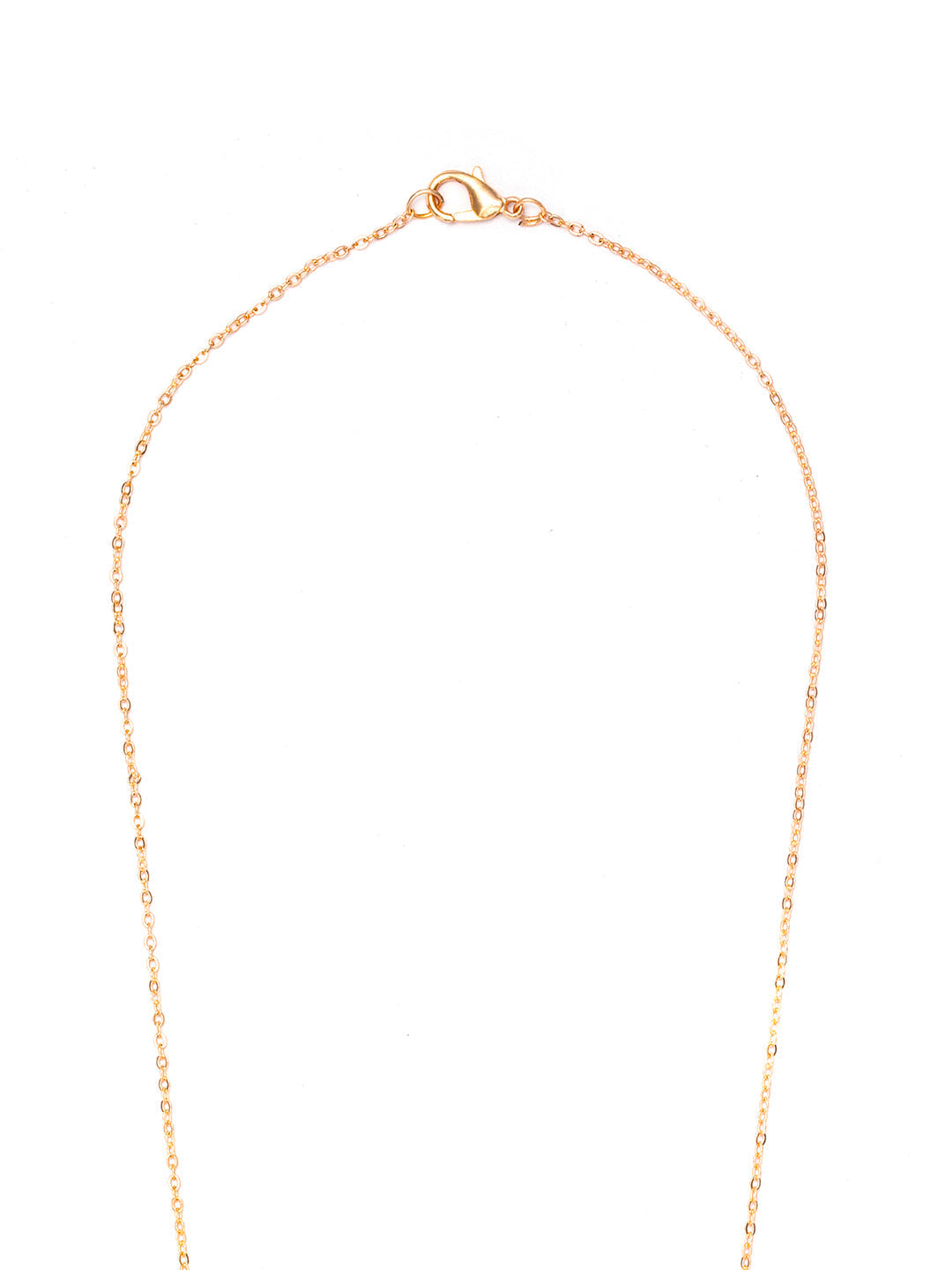 Women's Rose Gold Plated Link Statment Necklace - Priyaasi