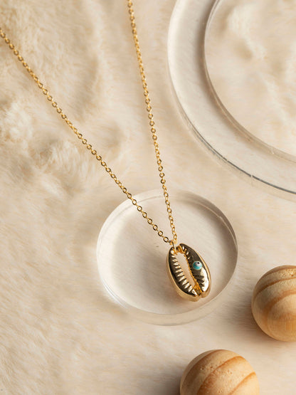 Women's Sea Shell Gold Plated Necklace - Priyaasi