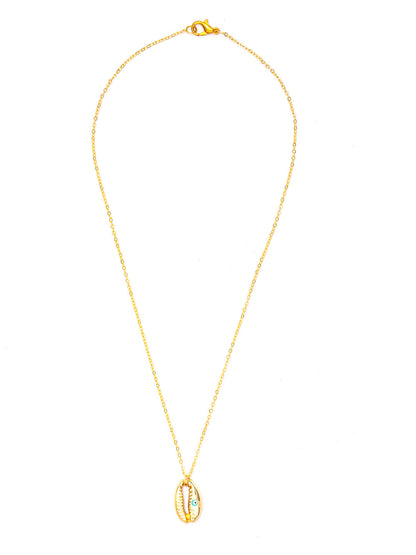 Women's Sea Shell Gold Plated Necklace - Priyaasi