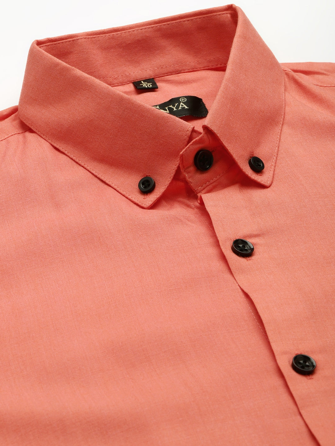 Men's Cotton Orange Formal Shirt