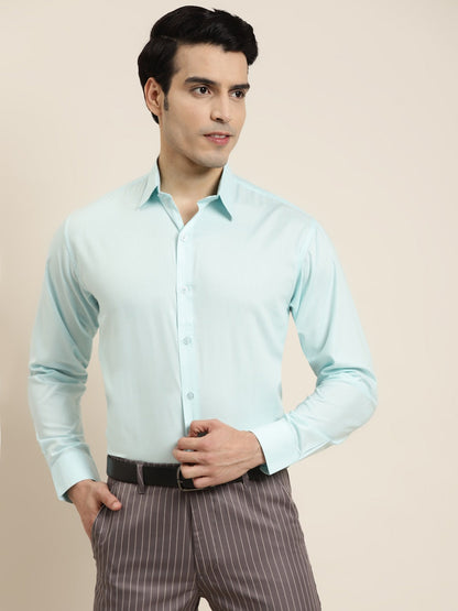 Men's Cotton Sky Blue Classic Formal Shirt