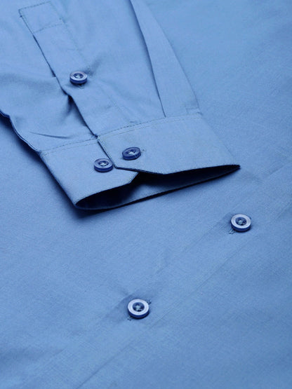 Men's Cotton Blue Classic Formal Shirt