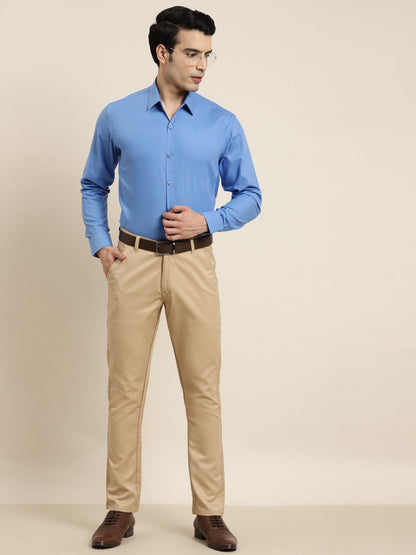 Men's Cotton Blue Classic Formal Shirt