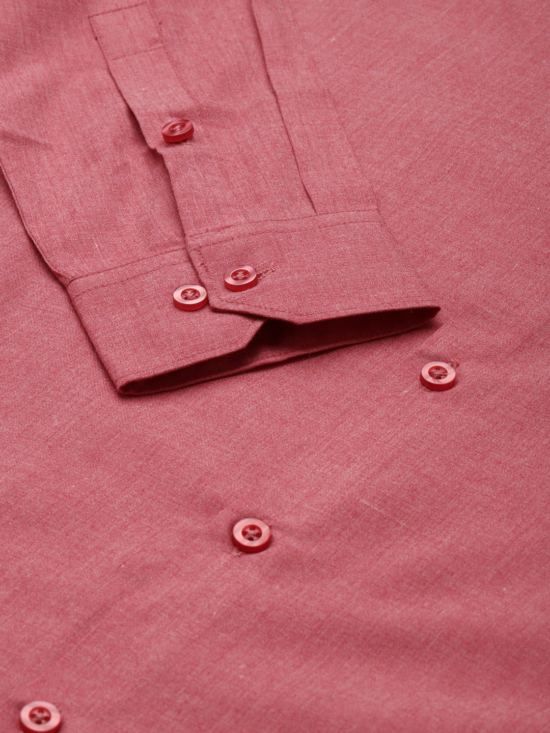 Men's Cotton Coral Red Classic Formal Shirt