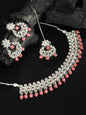 Women's Orange Silver-Plated Jewellery Sets - Priyaasi