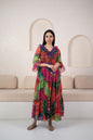 Women’S Bandhani Print Gown  - (1Pc Set)