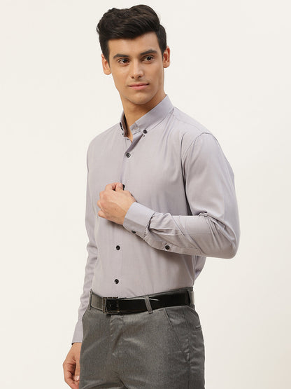 Men's Cotton Grey Formal Shirt