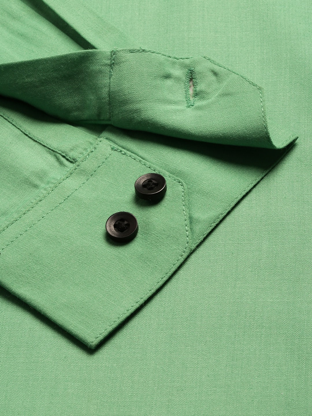 Men's Cotton Green Formal Shirt