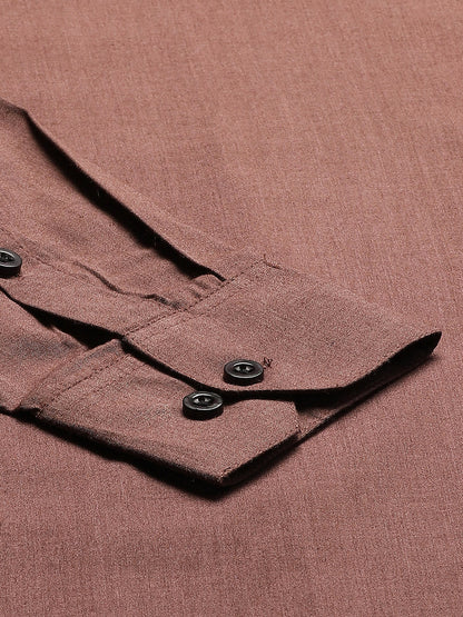 Men's Cotton Wine Formal Shirt