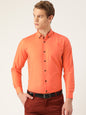 Men's Cotton Orange Formal Shirt