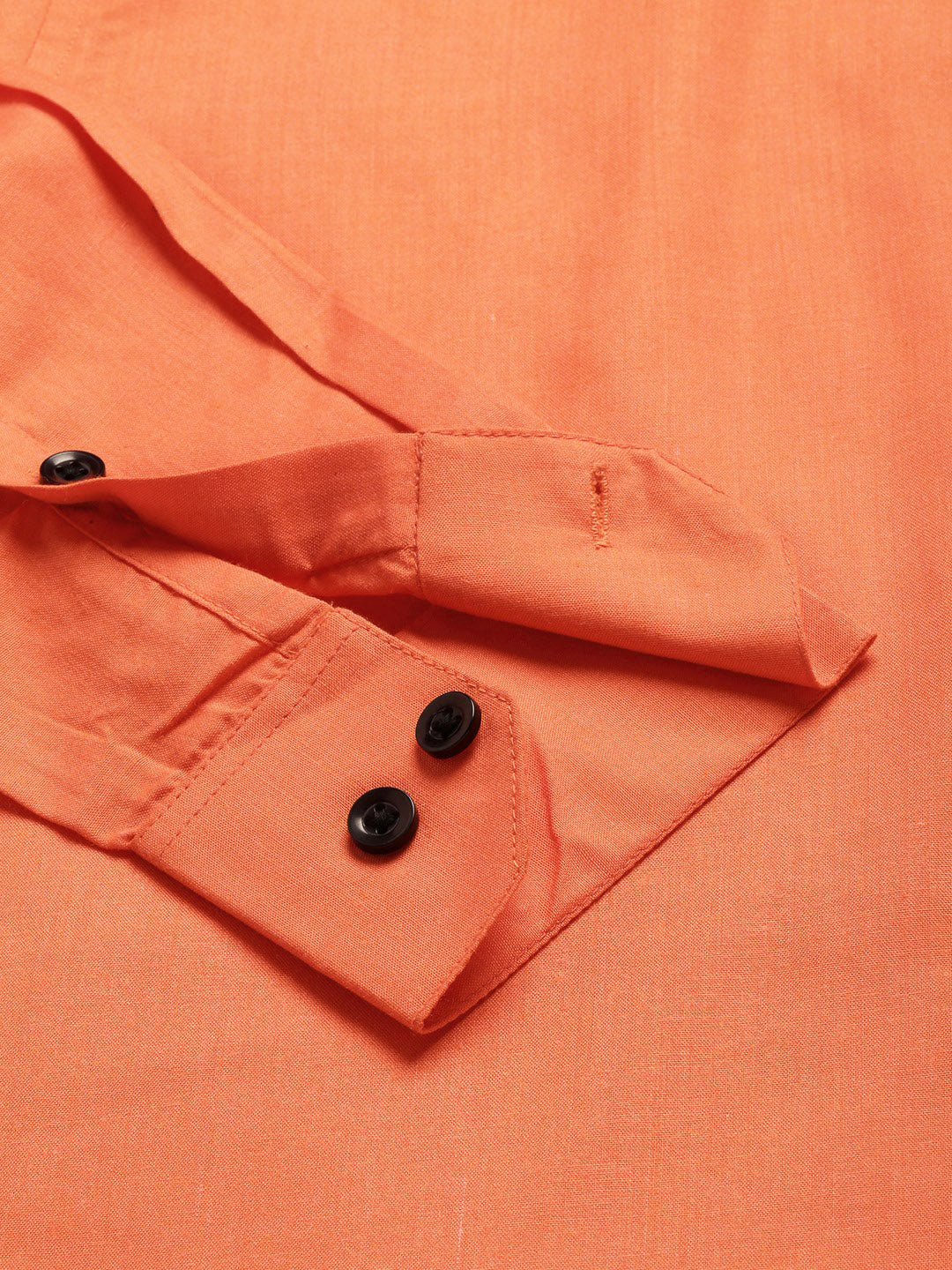 Men's Cotton Orange Formal Shirt