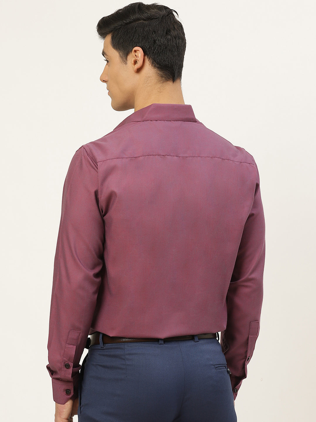 Men's Cotton Violet Formal Shirt