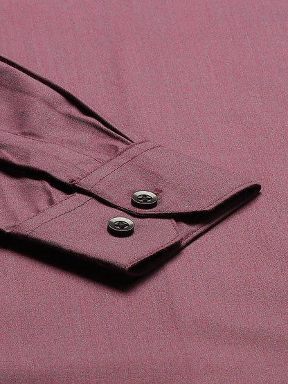 Men's Cotton Violet Formal Shirt