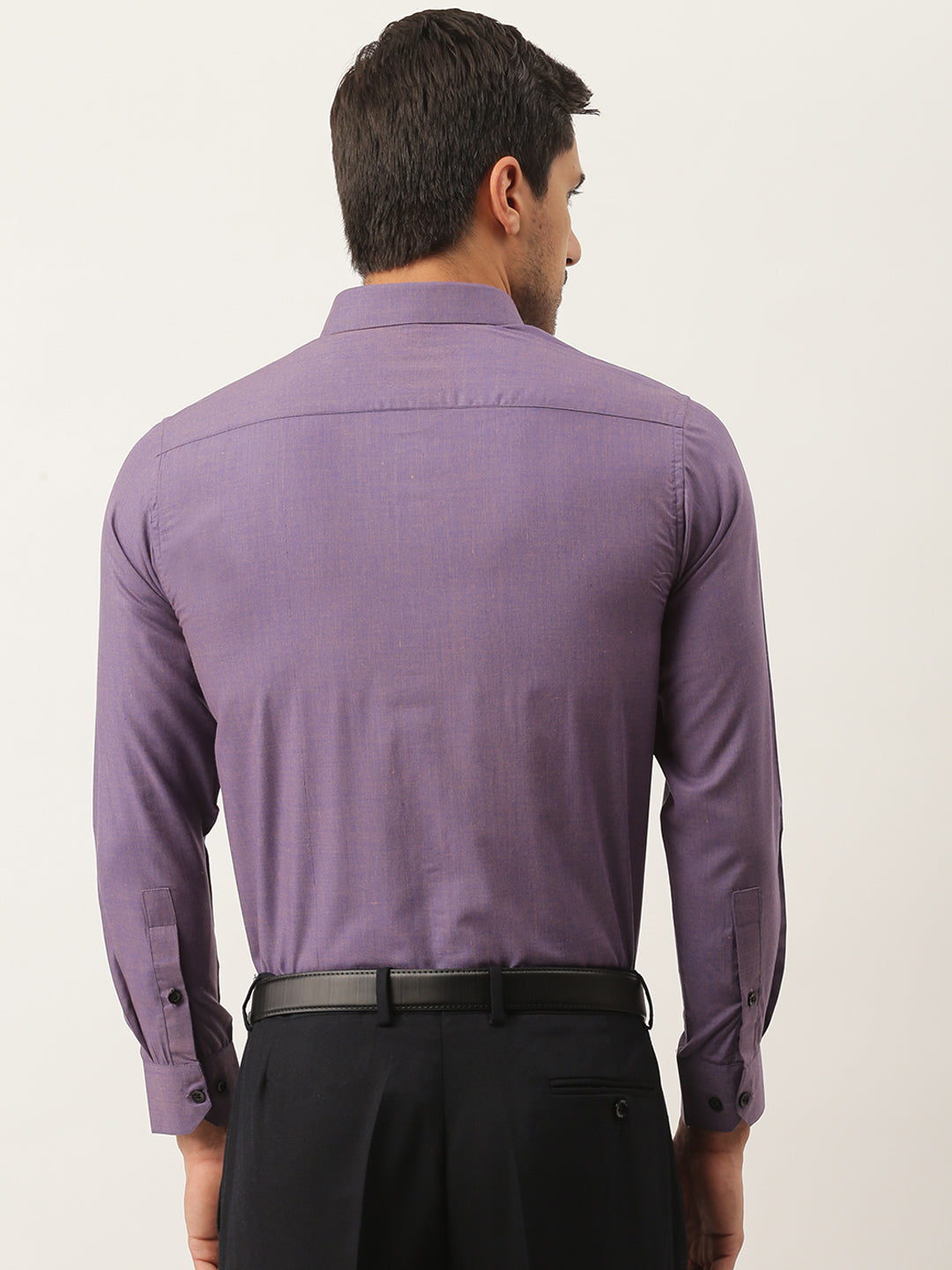 Men's Cotton Purple Formal Shirt