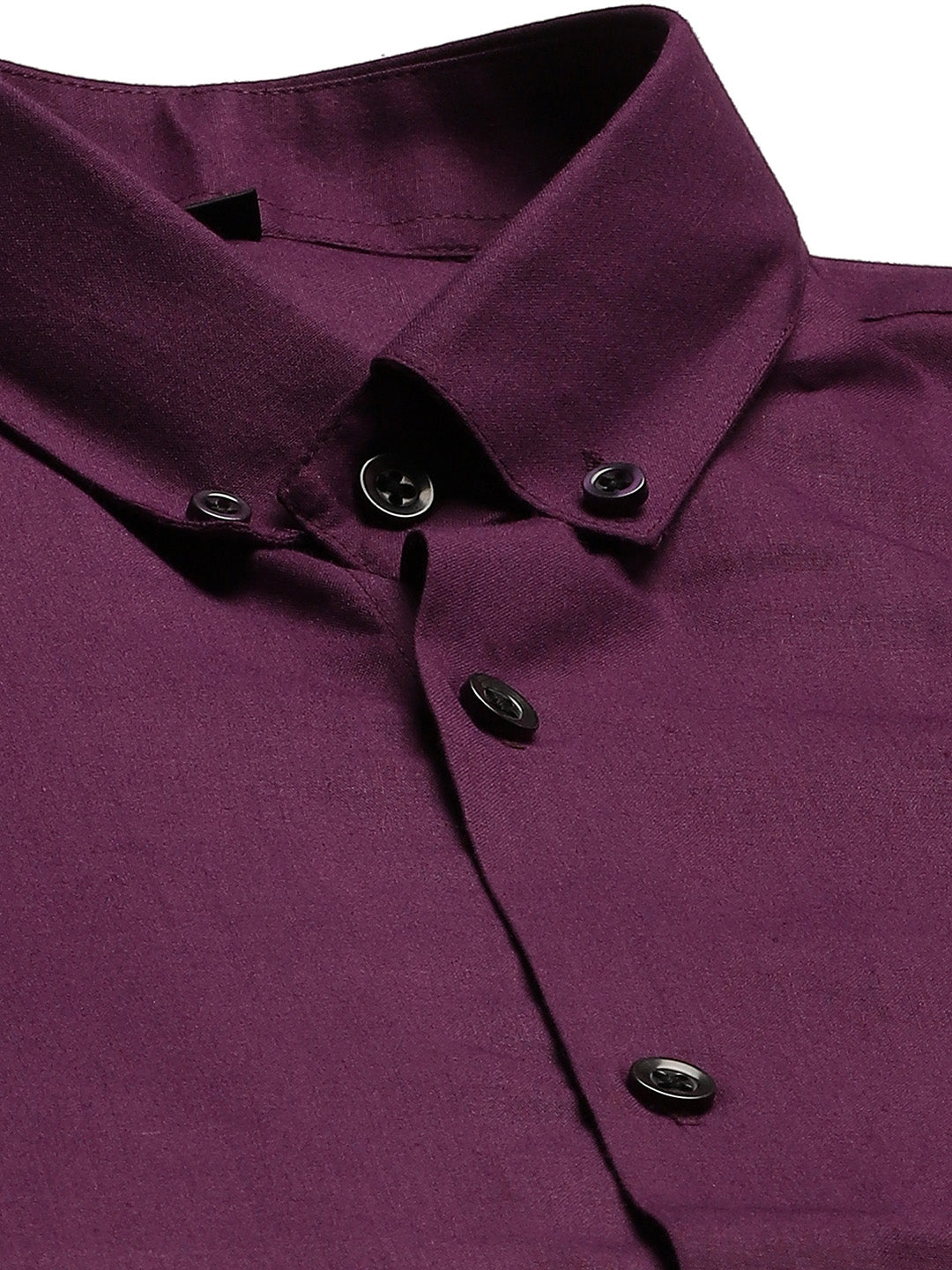 Men's Cotton Dark Purple Formal Shirt