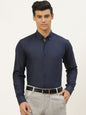 Men's Cotton Navy Blue Formal Shirt