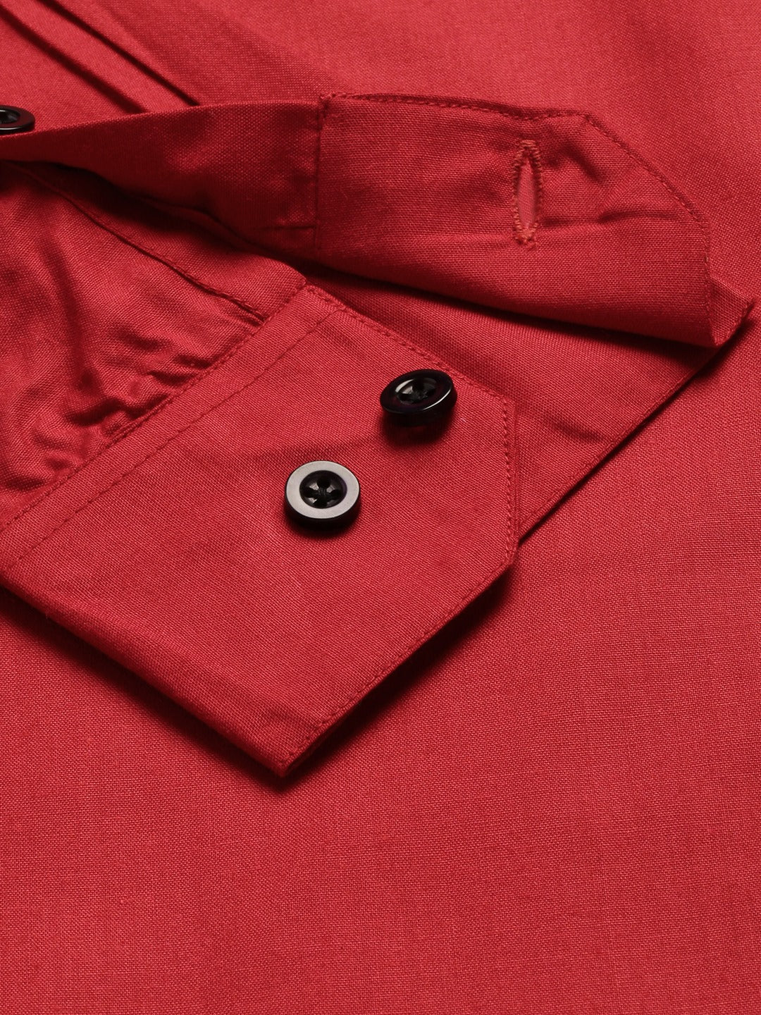 Men's Cotton Red Formal Shirt