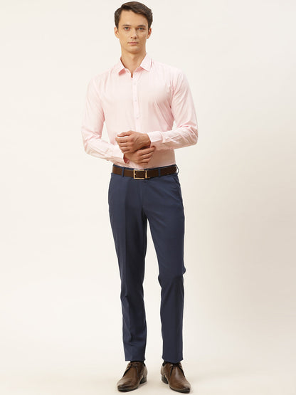 Men's Cotton Pink Classic Formal Shirt