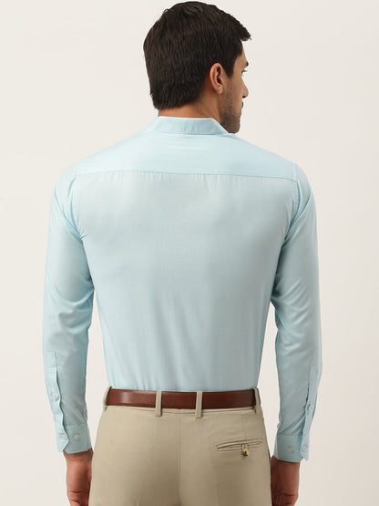 Men's Cotton Sky Blue Classic Formal Shirt