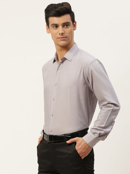 Men's Cotton Grey Classic Formal Shirt