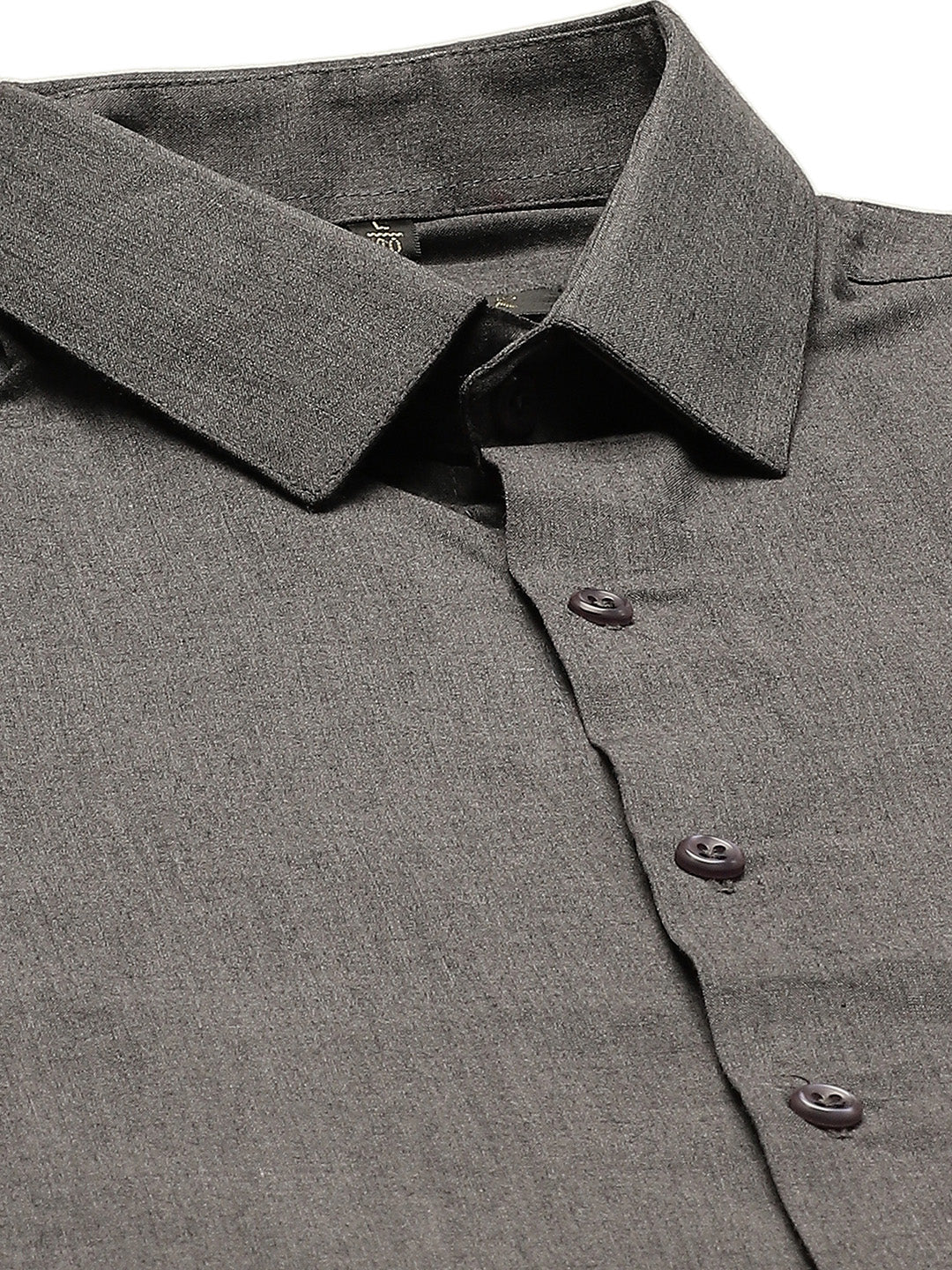 Men's Cotton Charcoal Grey Classic Formal Shirt