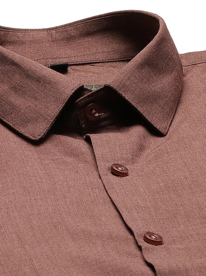 Men's Cotton Wine Classic Formal Shirt