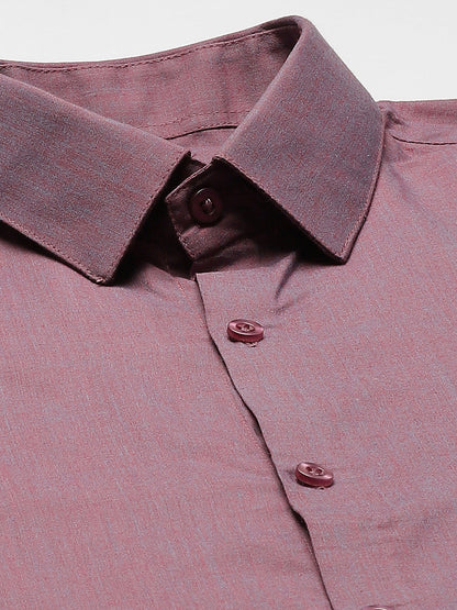 Men's Cotton Violet Classic Formal Shirt