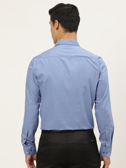 Men's Cotton Blue Classic Formal Shirt