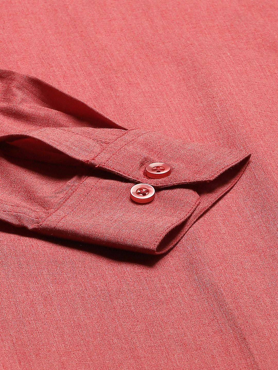 Men's Cotton Coral Red Classic Formal Shirt