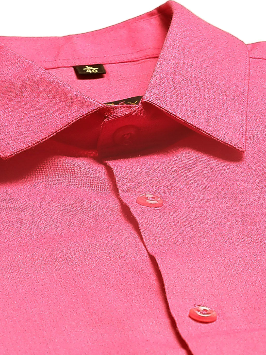 Men's Cotton Dark Pink Classic Formal Shirt