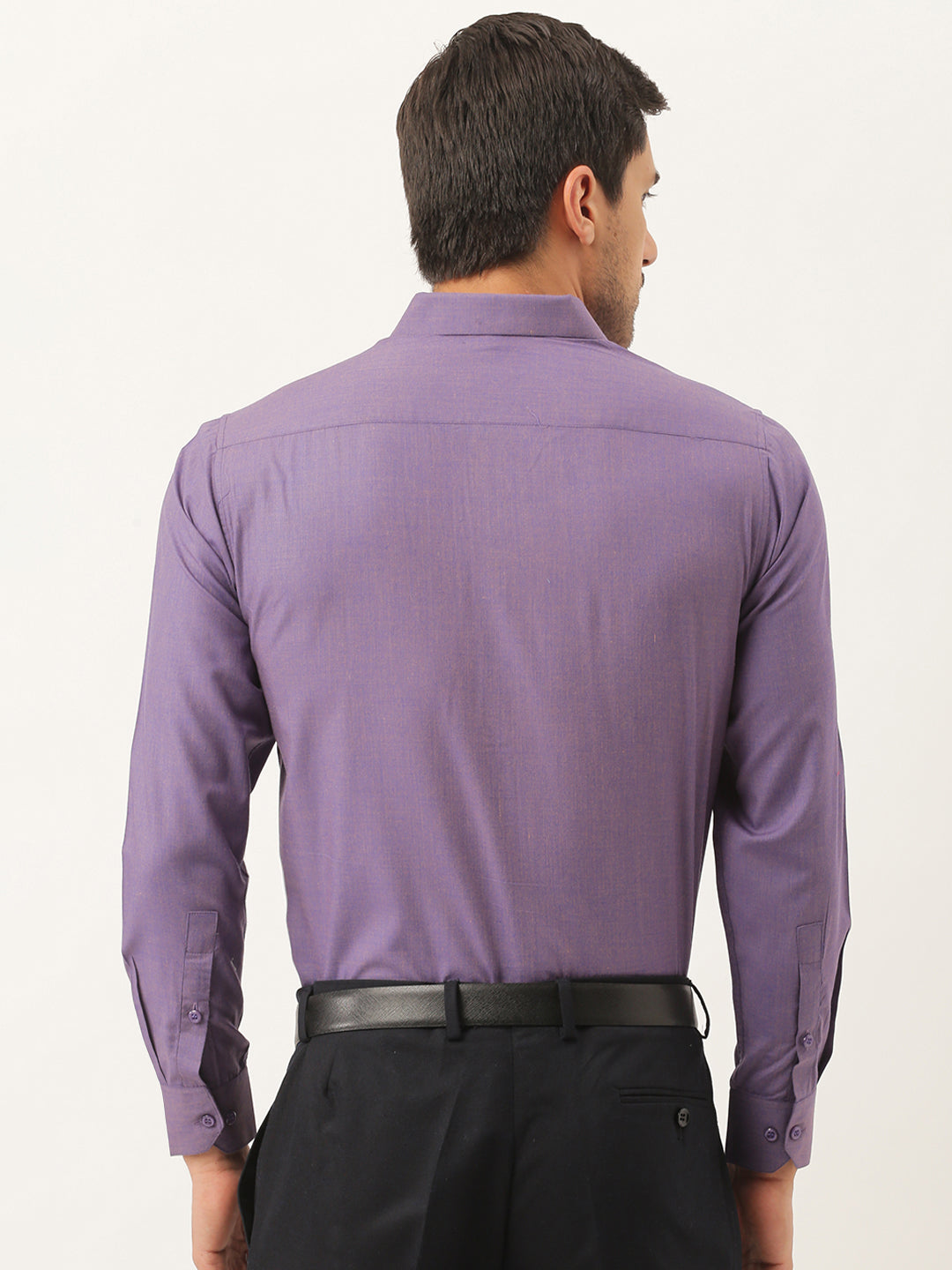 Men's Cotton Purple Classic Formal Shirt