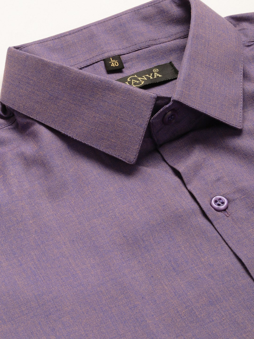 Men's Cotton Purple Classic Formal Shirt